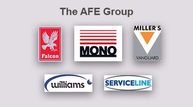 AFE Group, mono equipment, williams refrigeration, falcon foodservice equipment, millers vanguard, serviceline