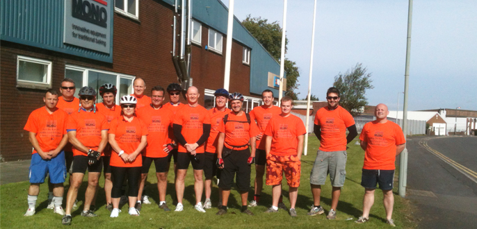 MONO's Charity Bicycle Ride Raises £1,000 for Ty Olwen